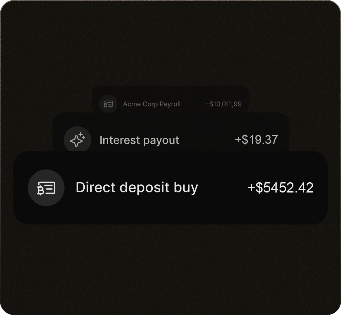 Get paid in bitcoin and earn interest on cash